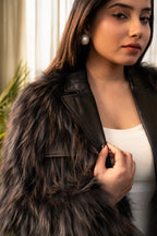 Black Luxe Faux Fur Jacket