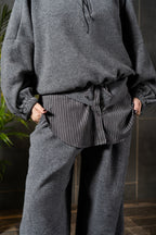 Grey Fleece Knit Co-ord Set