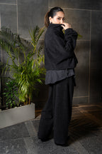 Black Fleece Knit Co-ord Set