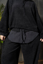 Black Fleece Knit Co-ord Set