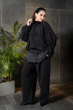 Black Fleece Knit Co-ord Set