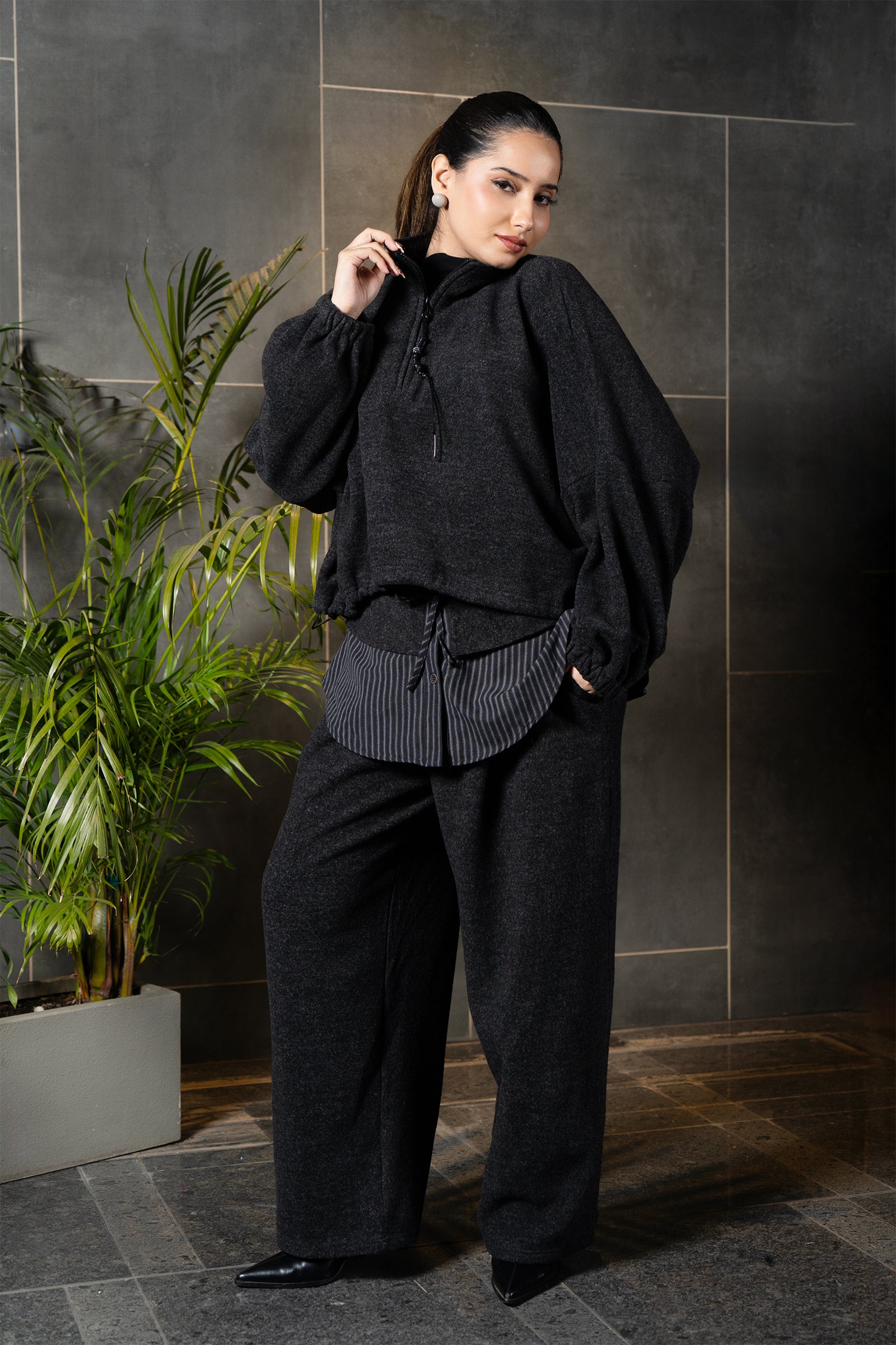 Midnight Fleece Knit Co-ord Set