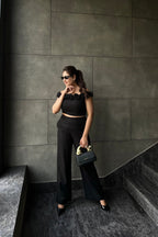 Black Bloom Co-ord Set