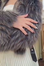 Black Luxe Faux Fur Jacket